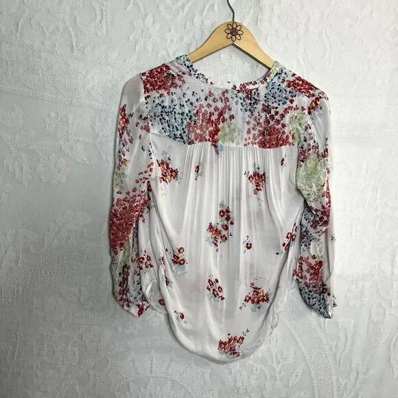 Lucky Brand Floral Peasant Blouse - Picture 5 of 11